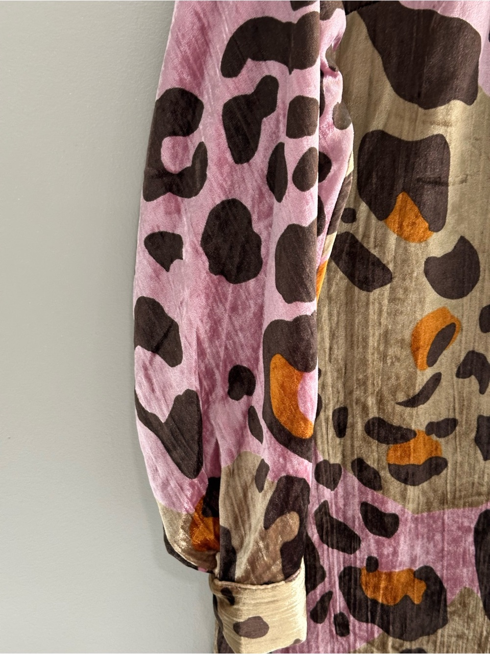 Anthropologie Multicolor Leopard-Print High-Neck Mini Dress - Picture 3 of 12
